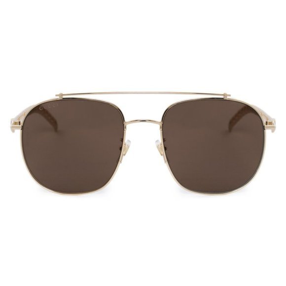 Gucci Brown Aviator Sunglasses - Picture 1 of 5